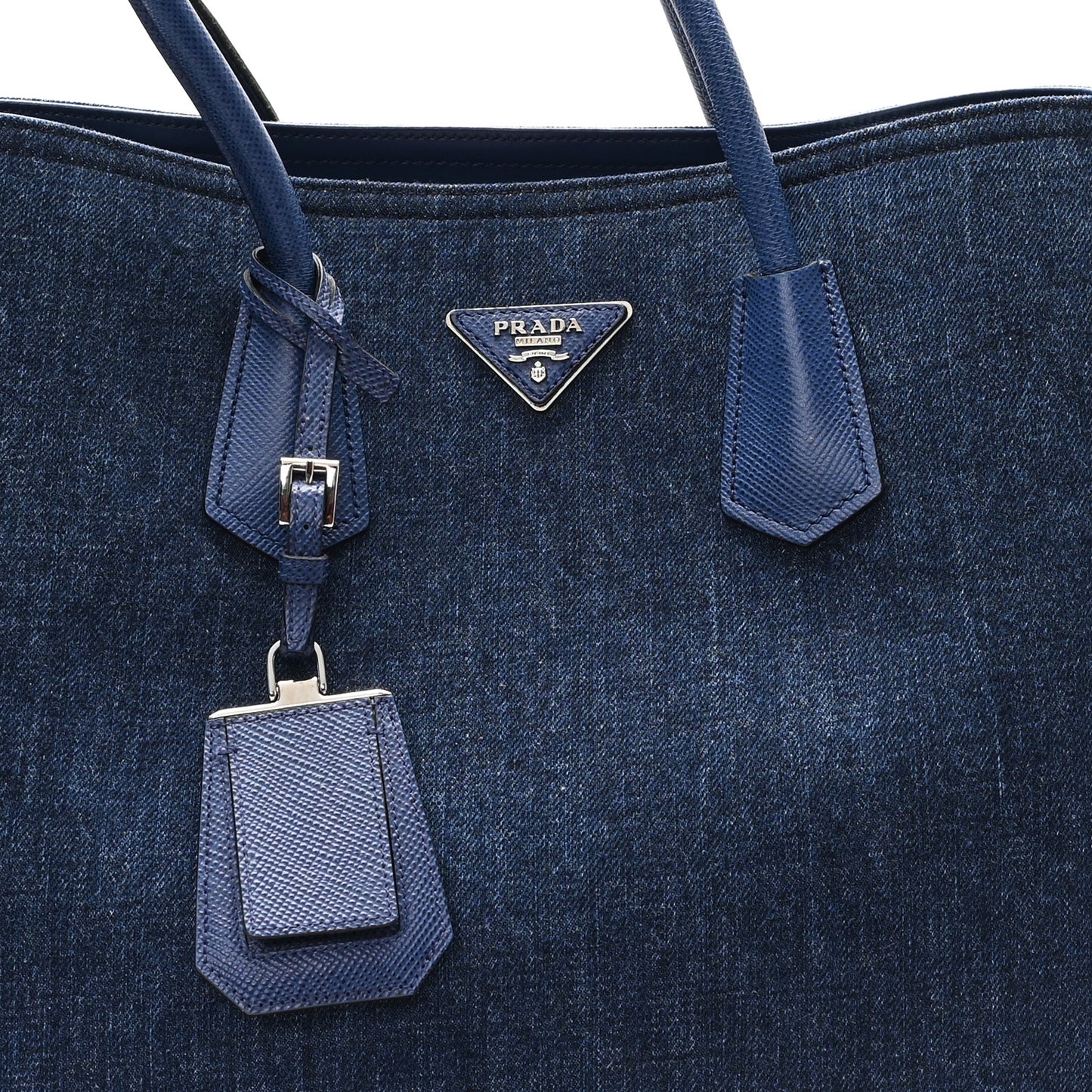 Denim Large Double Bag Blue