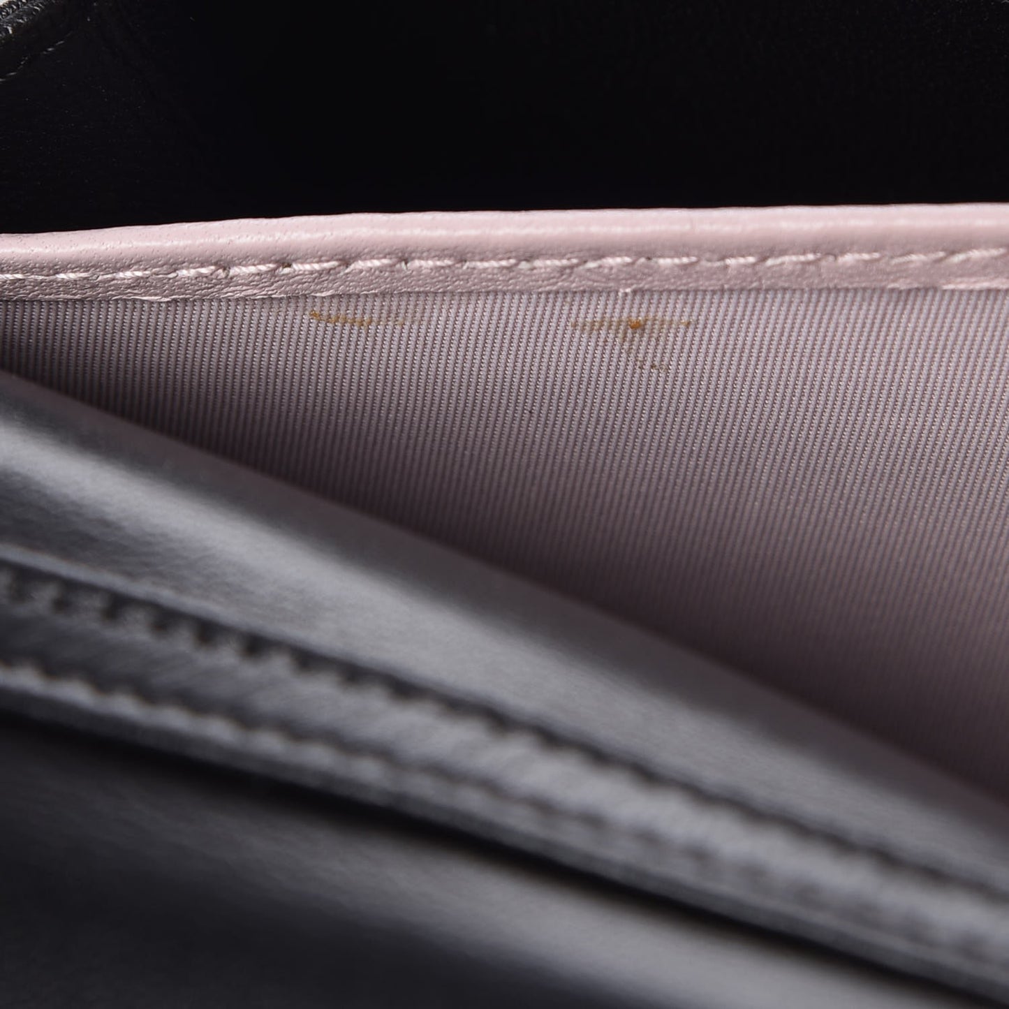 Lambskin Cannage Miss Dior Promenade Pouch Black