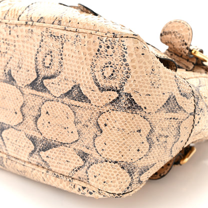 Valentino Garavani Snakeskin Braided Satchel Beige 9 of 11