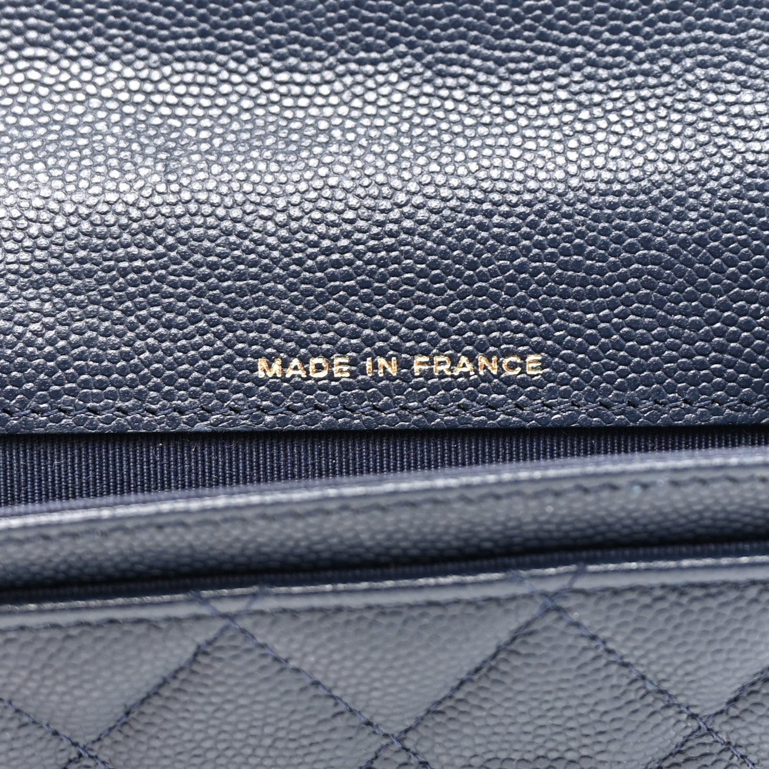 Chanel Caviar Quilted Flap Card Holder Wallet Navy 7 of 9