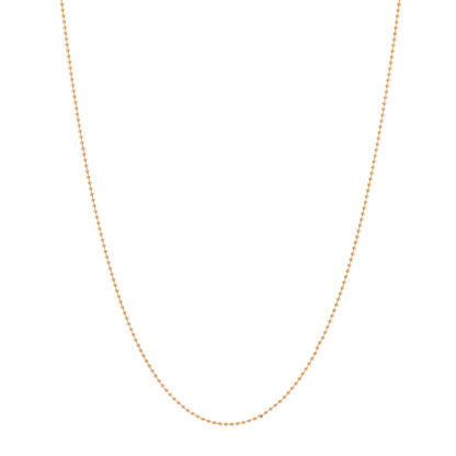 Tiffany 18K Rose Gold Beaded Chain Necklace 1 of 4