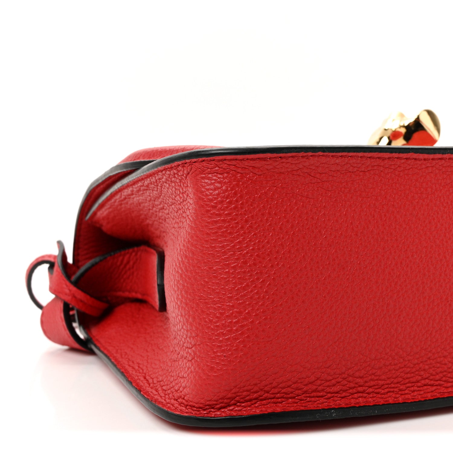 Alexander McQueen Grained Calfskin Padlock Crossbody Bag Red 8 of 9