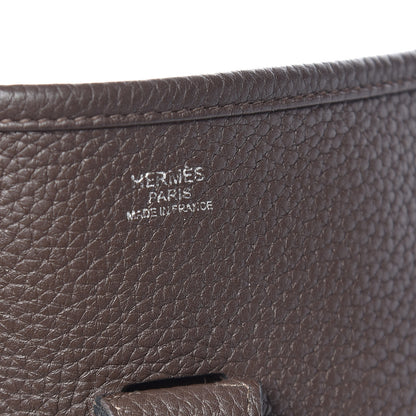Hermes Taurillon Clemence Evelyne III PM Cafe 8 of 10
