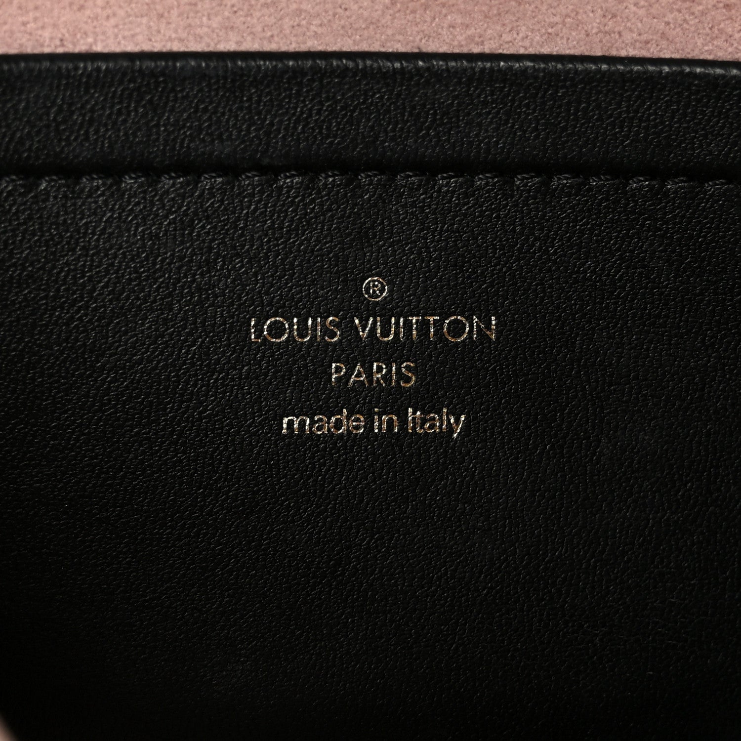 Louis Vuitton Lambskin Embossed Monogram Pochette Coussin Black 7 of 11
