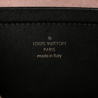 Louis Vuitton Lambskin Embossed Monogram Pochette Coussin Black 7 of 11