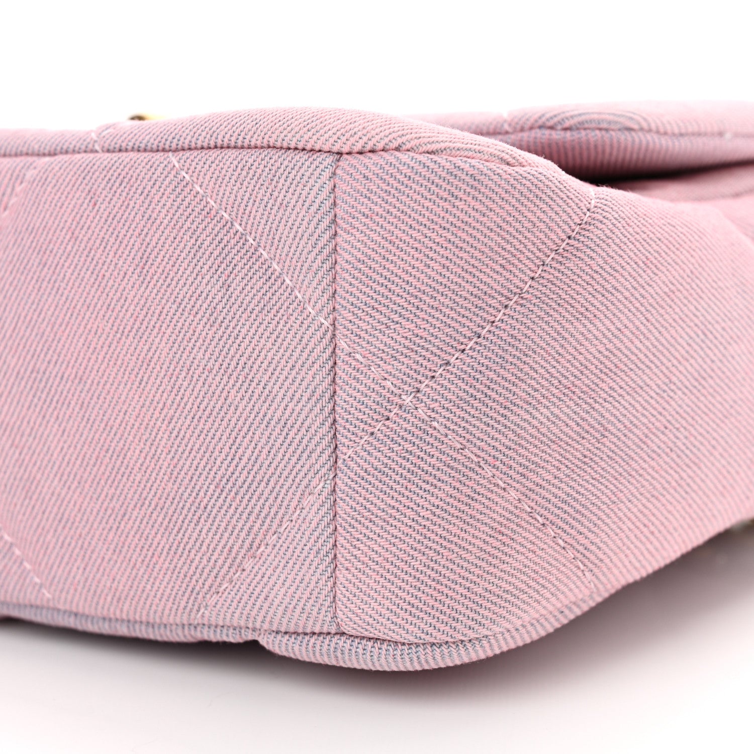 Chanel Denim Quilted Medium Chanel 19 Flap Blue Pink 10 of 11