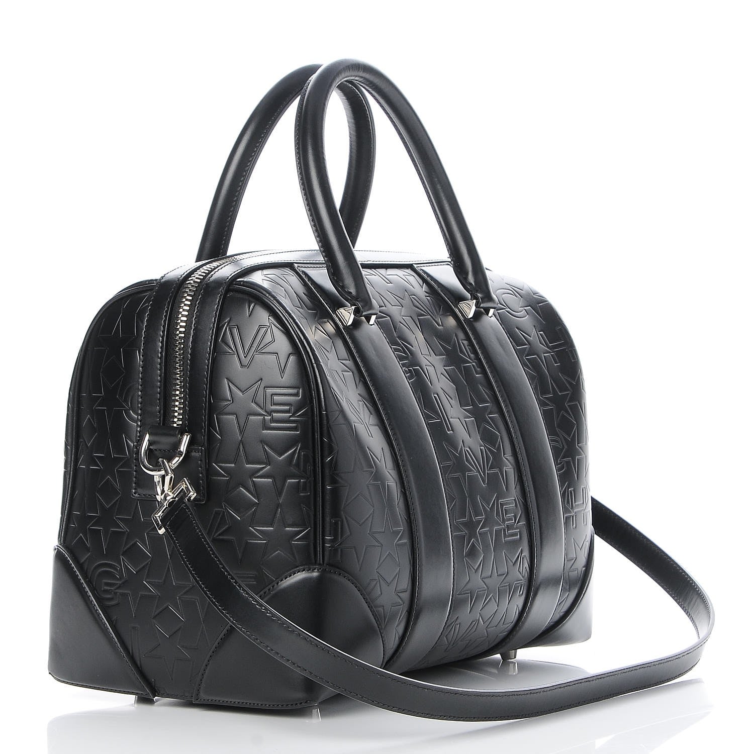 Givenchy Calfskin Star Embossed Medium Lucrezia Black 3 of 7