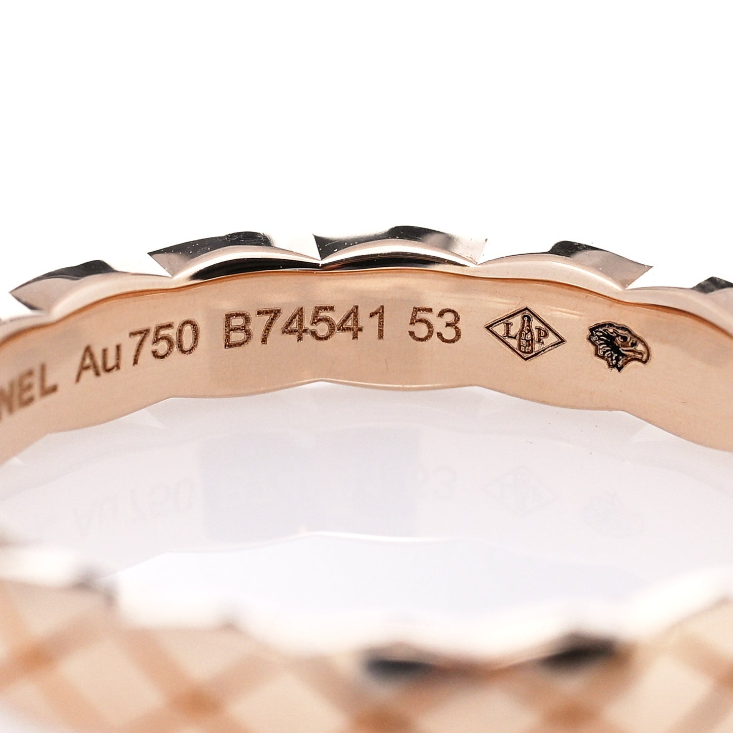 18K Beige Gold Mini Coco Crush Ring 53 6.25