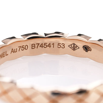 Chanel 18K Beige Gold Mini Coco Crush Ring 53 6.25 6 of 7