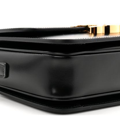 Celine Shiny Calfskin Teen Triomphe Black 9 of 10