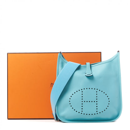 Hermes Epsom Evelyne III PM Bleu Atoll 9 of 9