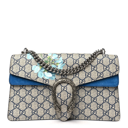 Gucci GG Supreme Monogram Blooms Small Dionysus Shoulder Bag Beige Navy Vintage Blue 1 of 10