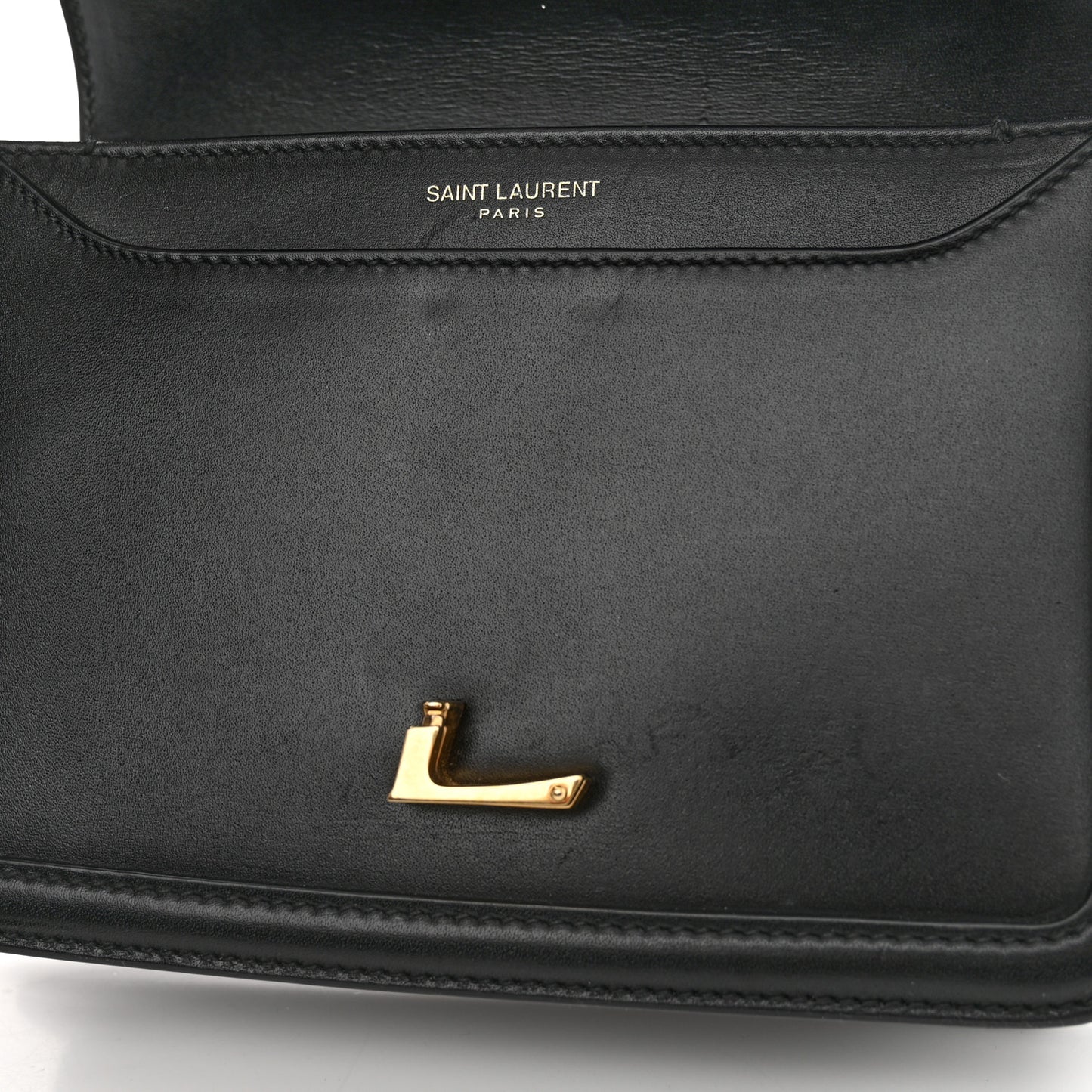 Smooth Calfskin Small Solferino Satchel Black