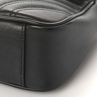 Gucci Calfskin Matelasse Small GG Marmont Shoulder Bag Black 9 of 13