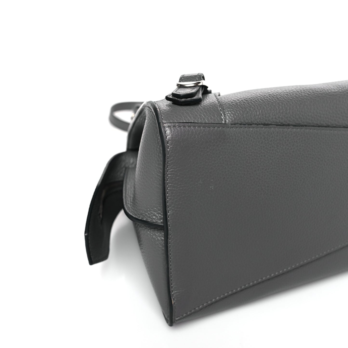 Grained Calfskin Neo Classic Silver Hardware S City Dark Grey