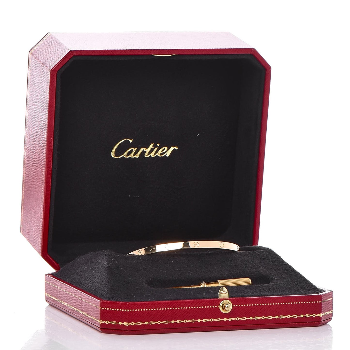 18K Yellow Gold Small LOVE Bracelet 17