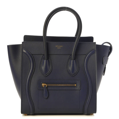 Celine Smooth Calfskin Micro Luggage Ink 1 of 7