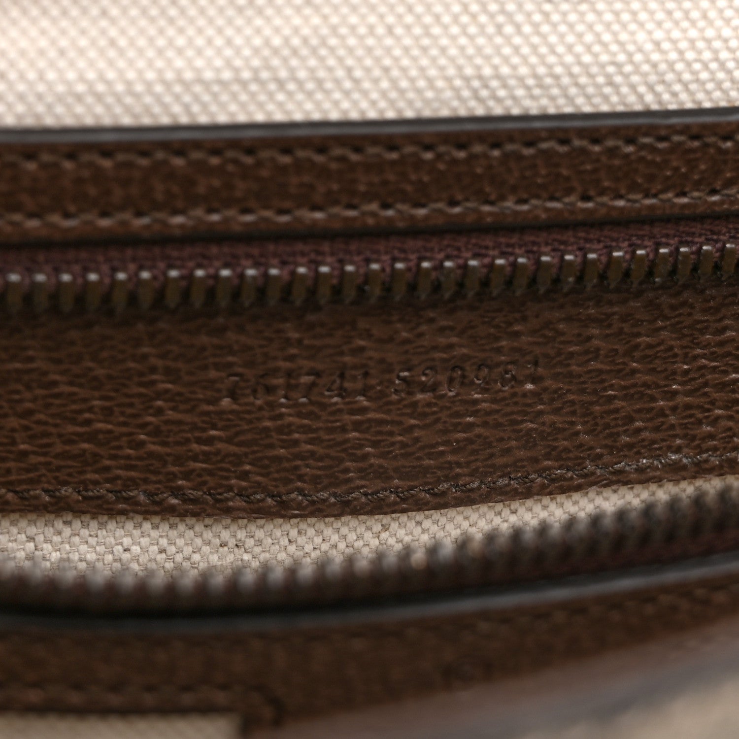 Gucci Tender GG Supreme Monogram Textured Dollar Calfskin Medium Ophidia Messenger Bag Beige Ebony New Acero 7 of 11