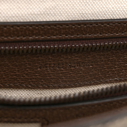 Gucci Tender GG Supreme Monogram Textured Dollar Calfskin Medium Ophidia Messenger Bag Beige Ebony New Acero 7 of 11