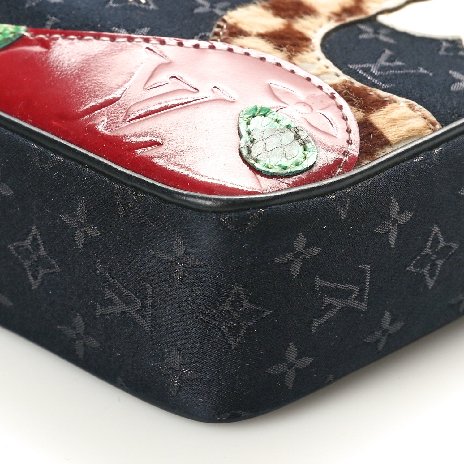 Louis Vuitton Satin Mini Monogram Conte De Fees Pochette Black 9 of 9