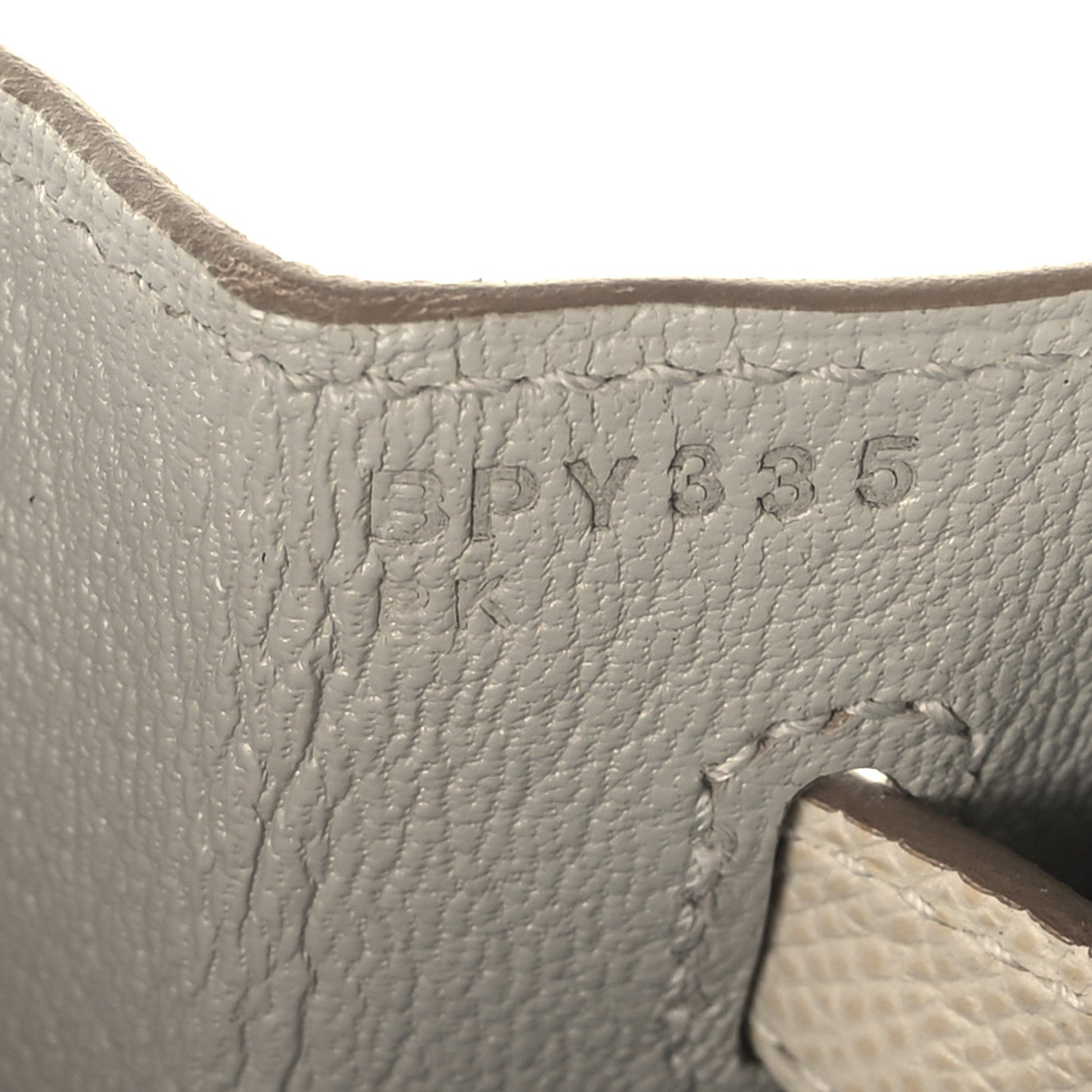 Hermes Epsom Horseshoe Birkin Sellier 25 Craie Gris Tourterelle 7 of 13