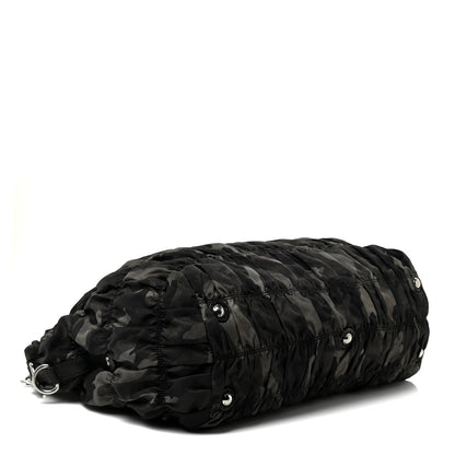 Prada Tessuto Nylon Gaufre Camouflage Tote Fumo 3 of 17