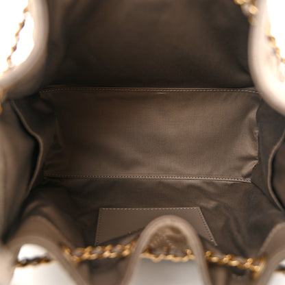 Chanel Suede Quilted Small Chanel 25 Handbag Dark Grey 5 of 10