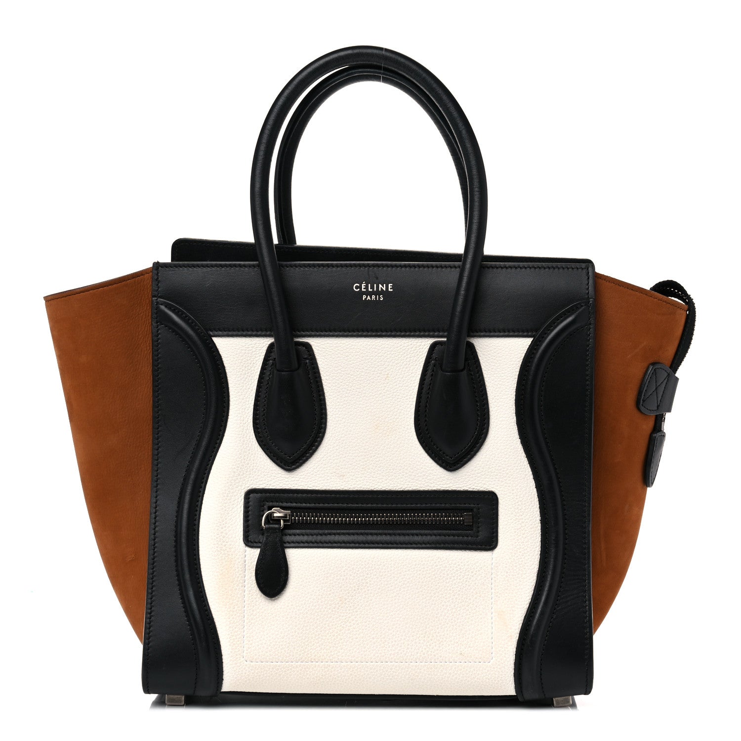 Celine Baby Grained Calfskin Nubuck Tri-Color Micro Luggage Iceberg 1 of 26