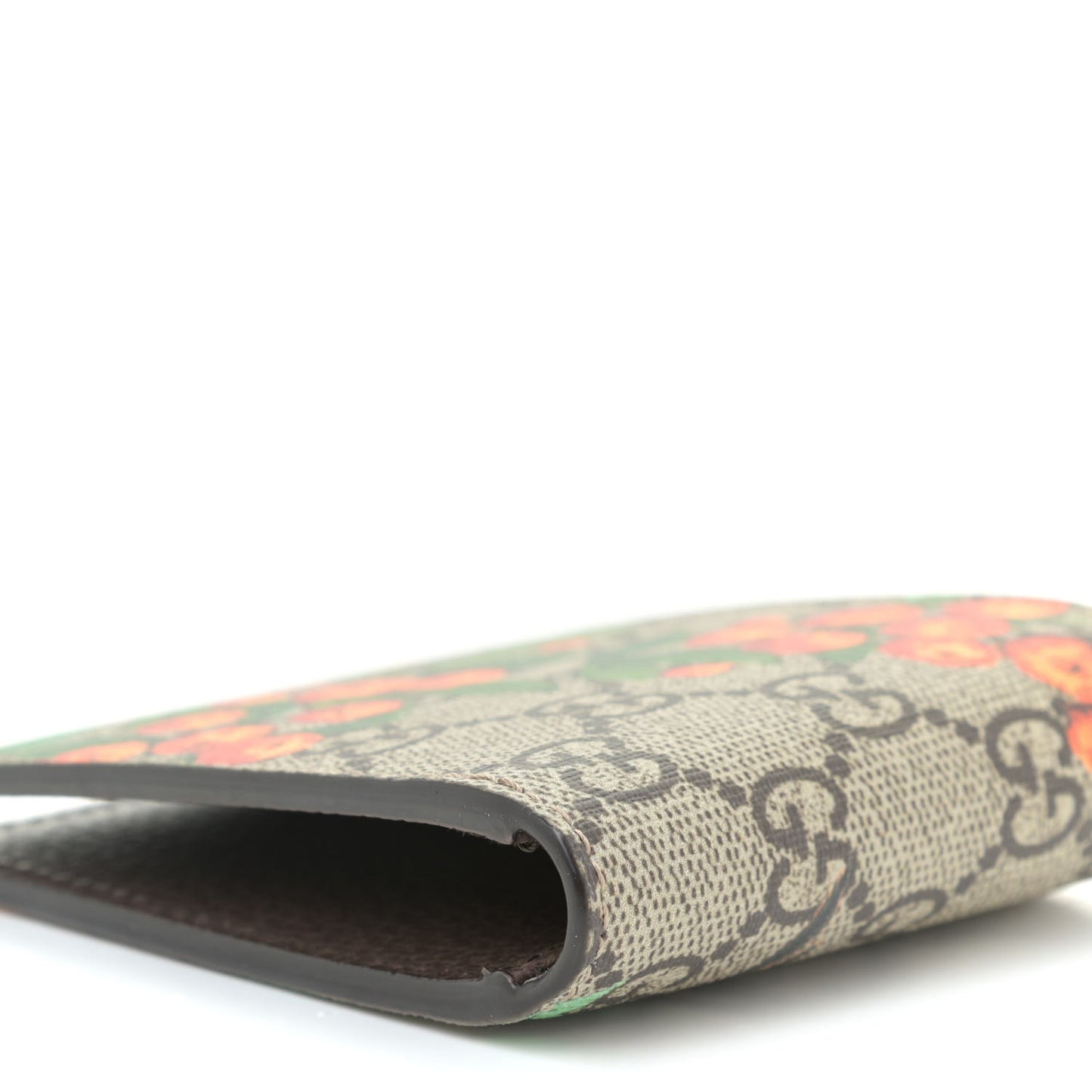 GG Supreme Monogram Tian Bi-Fold Wallet Beige Multicolor New Acero