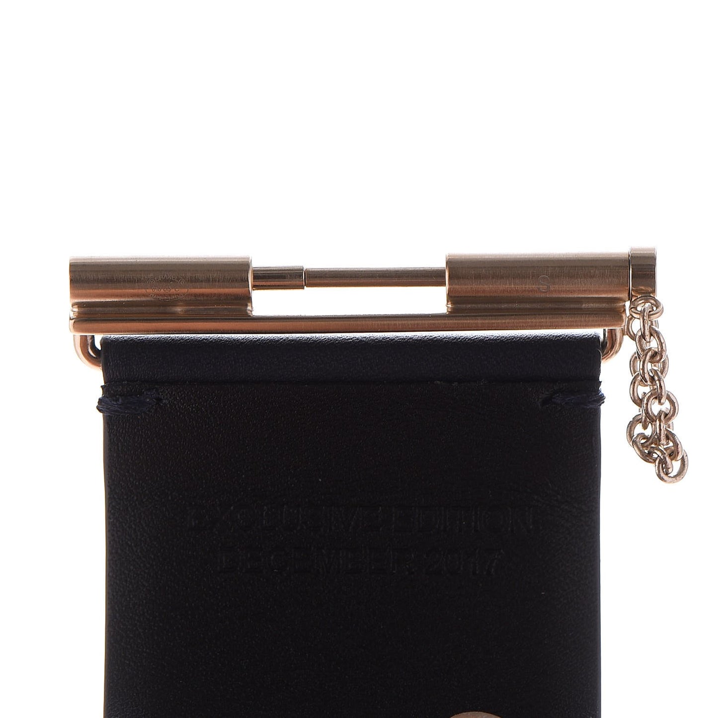 Calfskin CC Wide Cuff Navy