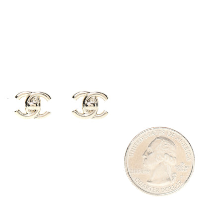 Chanel Metal CC Turnlock Earrings Gold 2 of 5