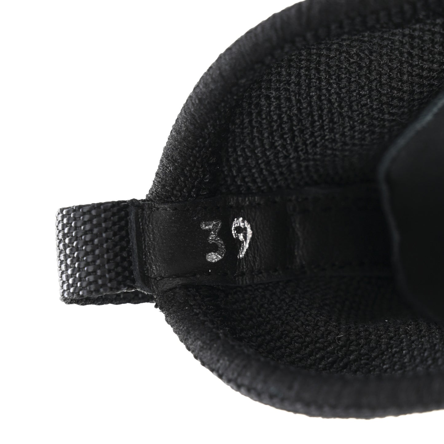 Knit Fabric Logo Womens Sneakers 39 Black Pink