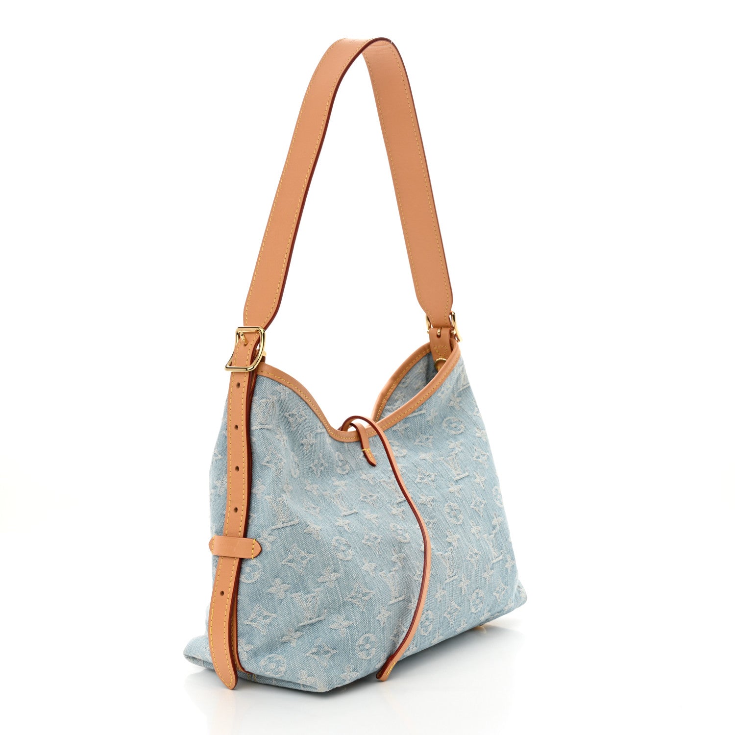Louis Vuitton Monogram Denim CarryAll PM Sky Blue 4 of 11