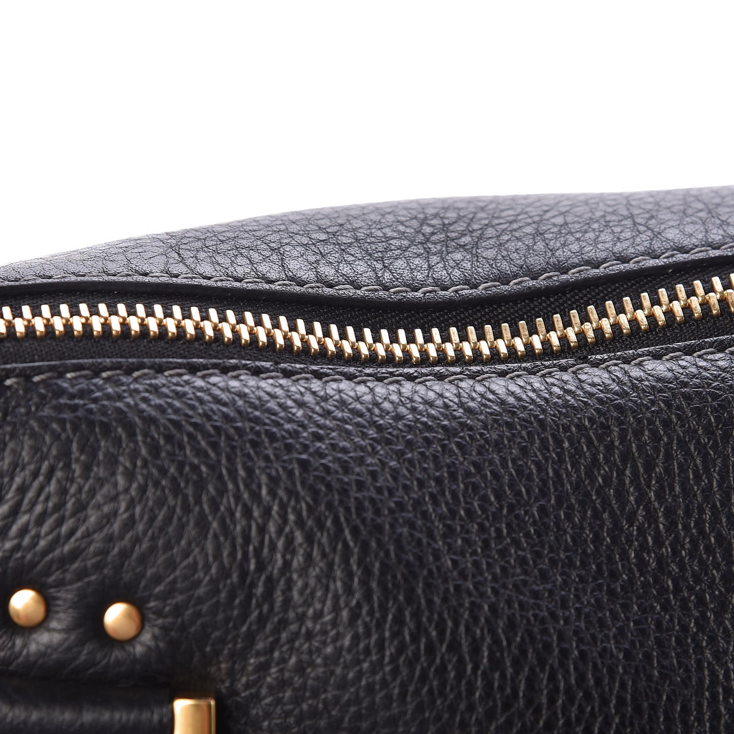 Calfskin Medium Marcie Satchel Black