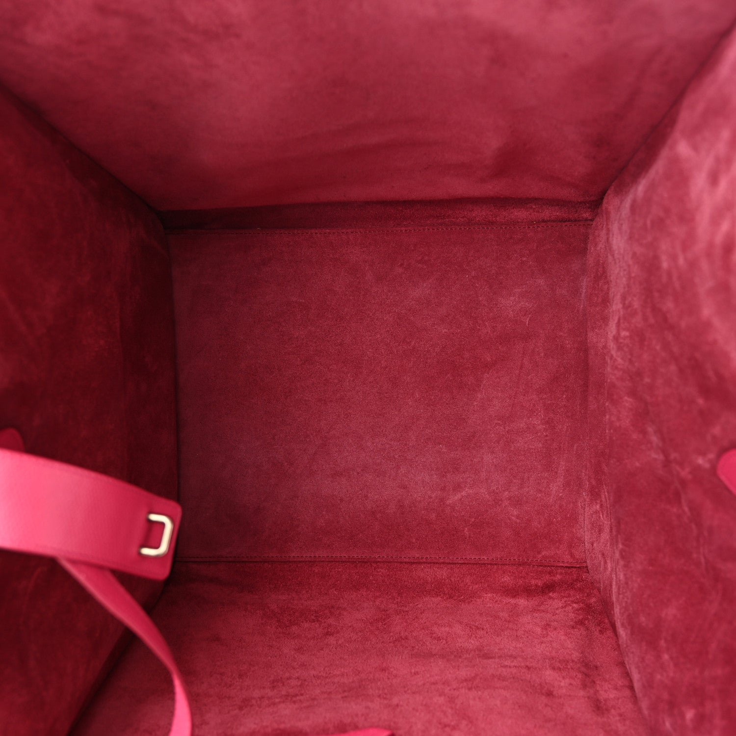 Celine Grained Calfskin Medium Phantom Luggage Fuchsia 5 of 14