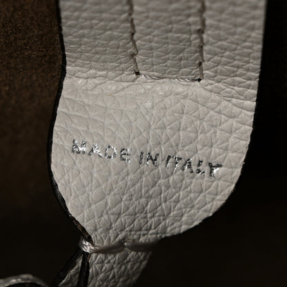 Fendi Vitello Vienna Enamel F is Fendi Shopping Tote White Taupe 6 of 12