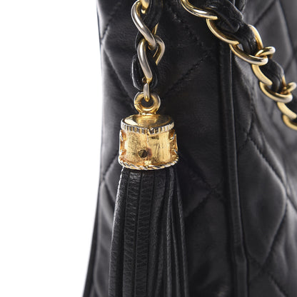 Chanel Lambskin Quilted CC Tassel Camera Case Black 12 of 12