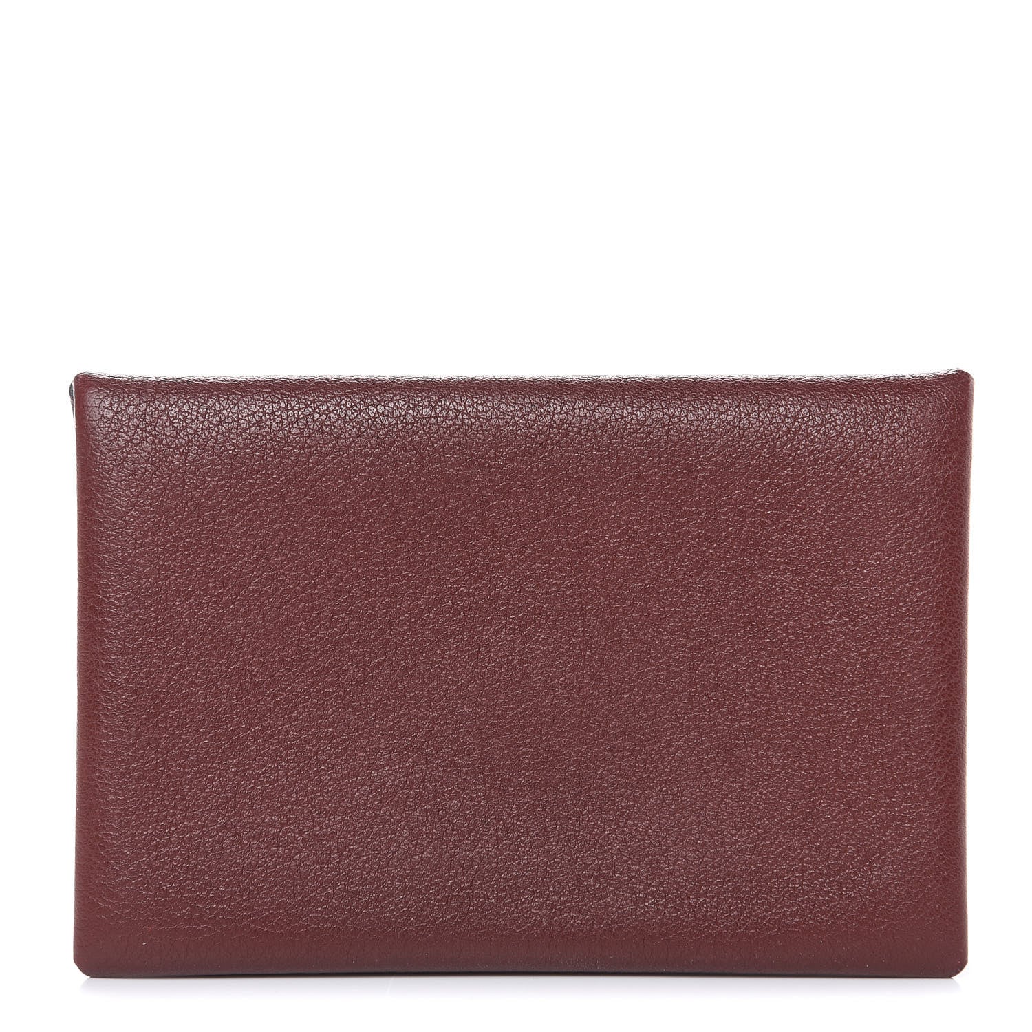 Hermes Swift Calvi Card Case Rouge H Havane 1 of 8