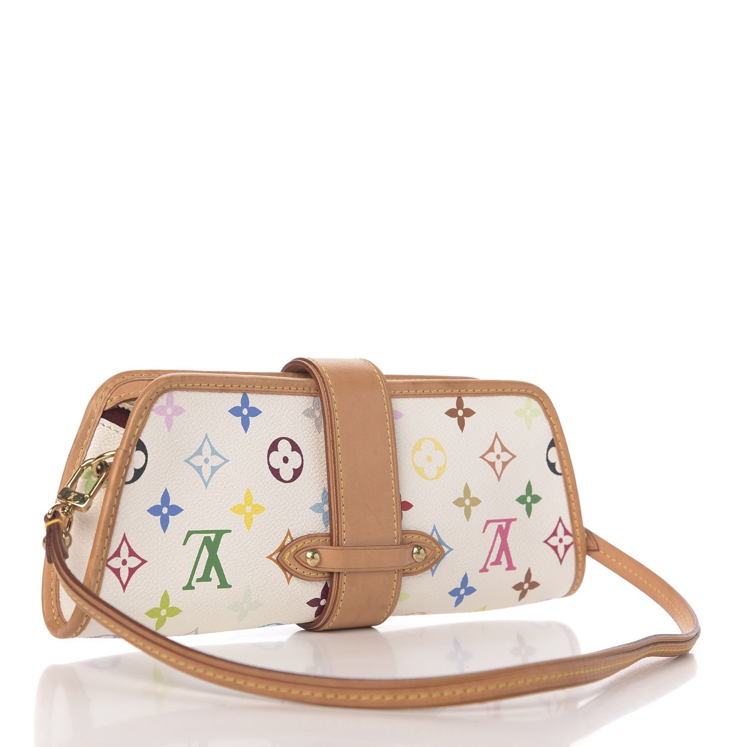 Louis Vuitton Monogram Multicolor Shirley White 3 of 10