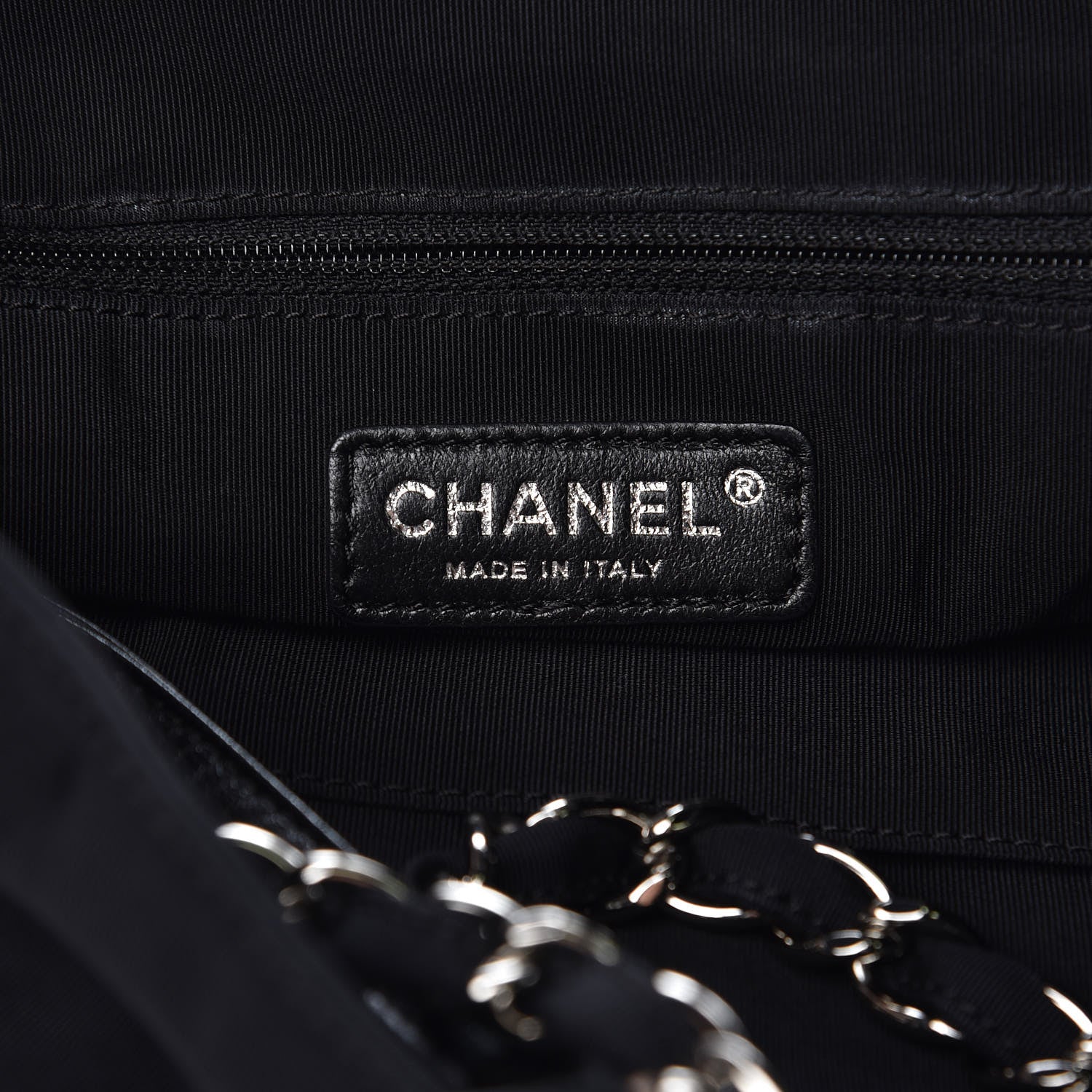 Chanel Vinyl Spirit Drawstring Tote Black 6 of 11