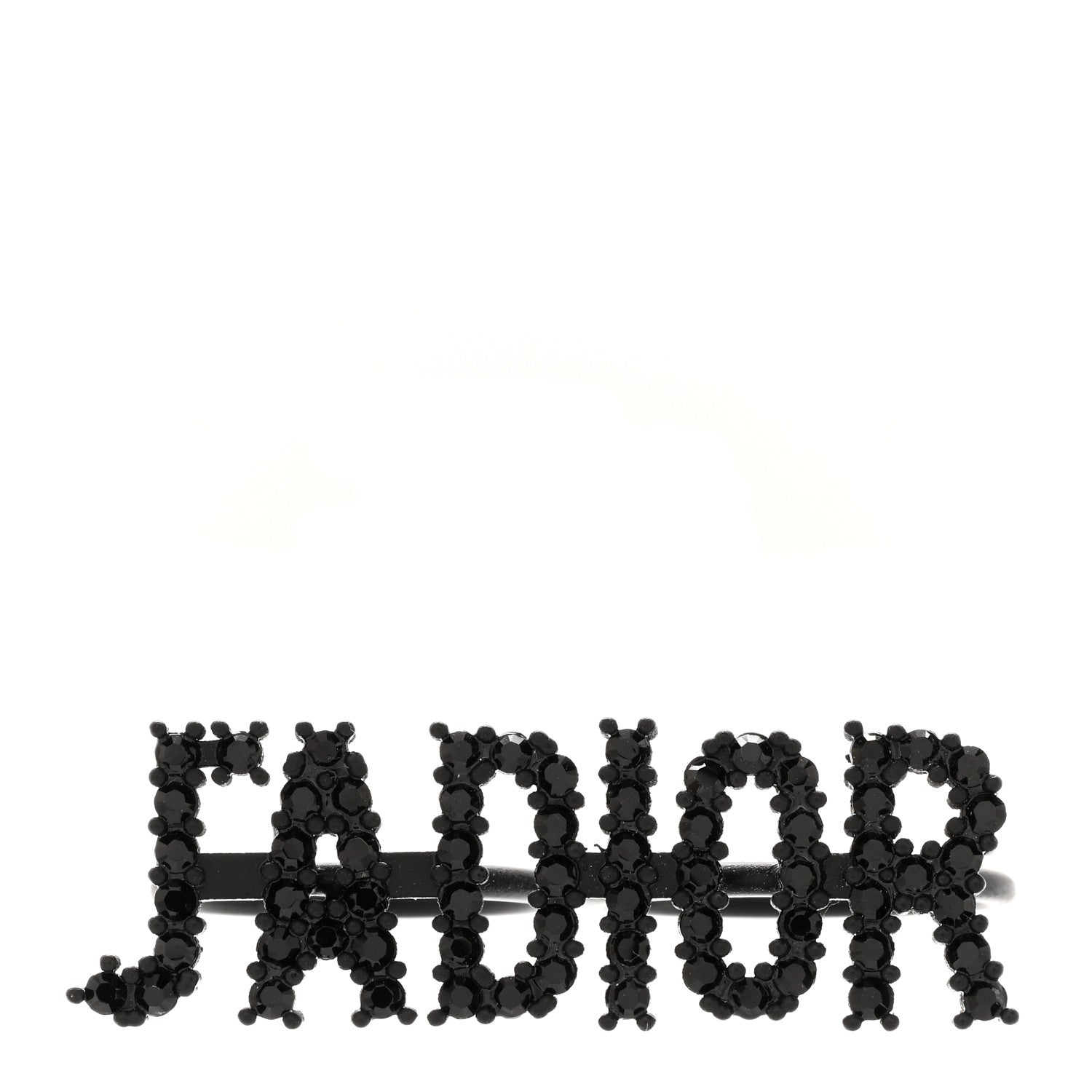 Christian Dior Crystal J'Adior Double Ring M Black 1 of 5