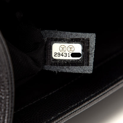Chanel Caviar Quilted Medium Boy Flap Black 7 of 9