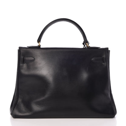 Hermes Box Kelly Retourne 32 Black 4 of 42