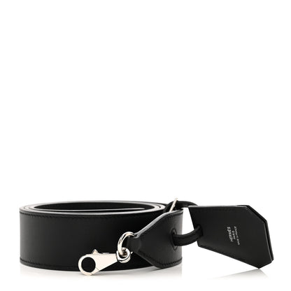 Hermes Swift 38mm Etiquette Shoulder Strap Black 1 of 4