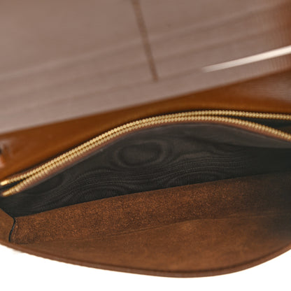 Gucci GG Supreme Monogram Azalea Calfskin Horsebit 1955 Wallet On Chain Beige Ebony Brown Sugar 6 of 11