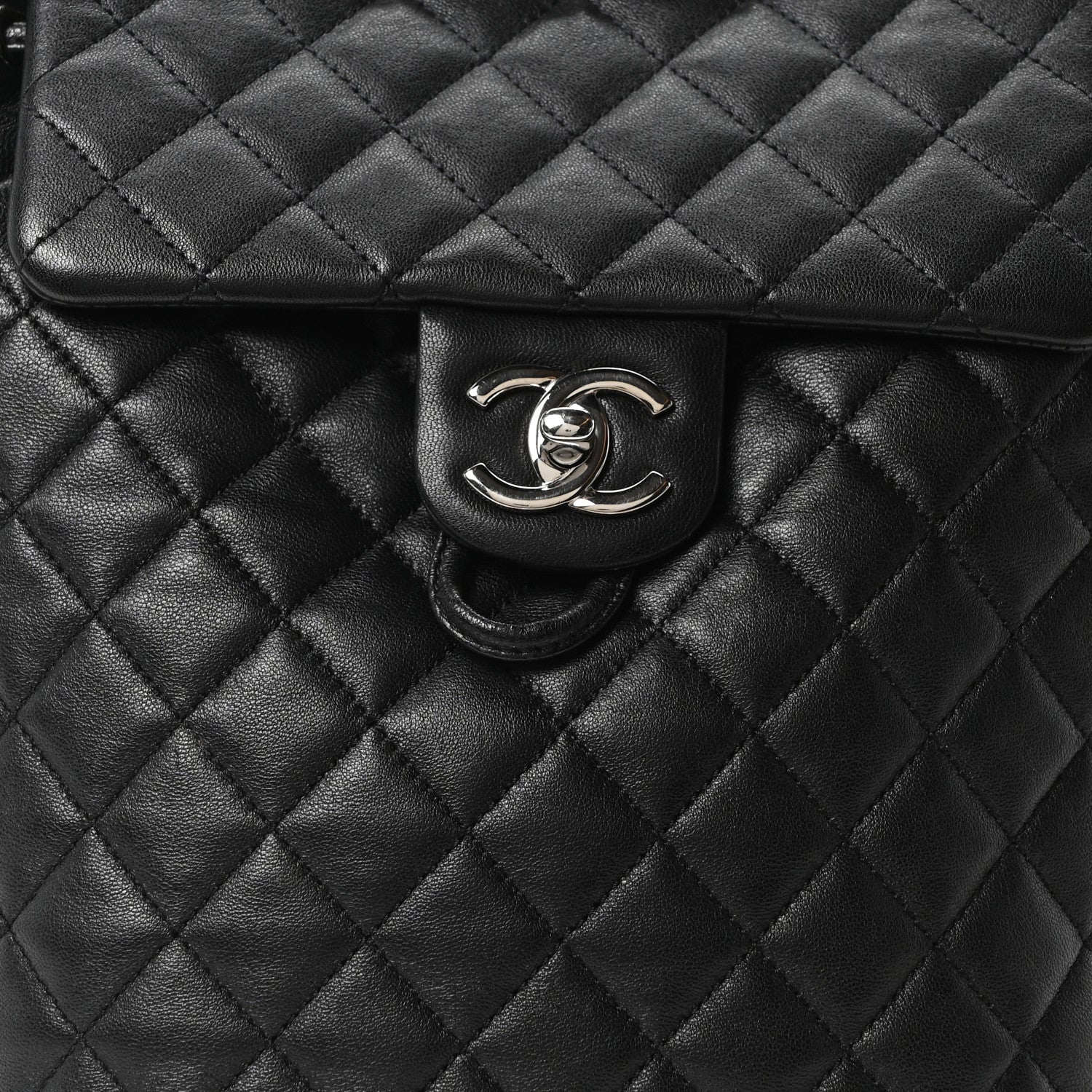 Chanel Calfskin Quilted Small Urban Spirit Backpack Black 7 of 10