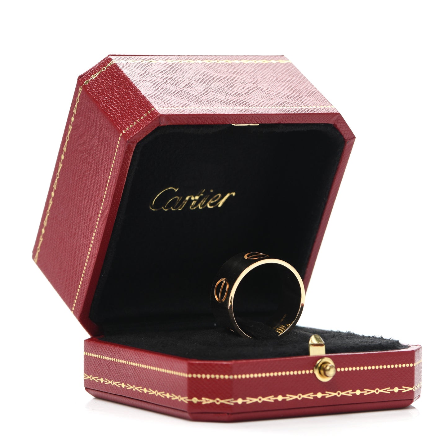 18K Yellow Gold 11mm LOVE Ring 67 11.75