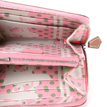 Hermes Epsom Silk'in Compact Wallet Rose Confetti 5 of 8