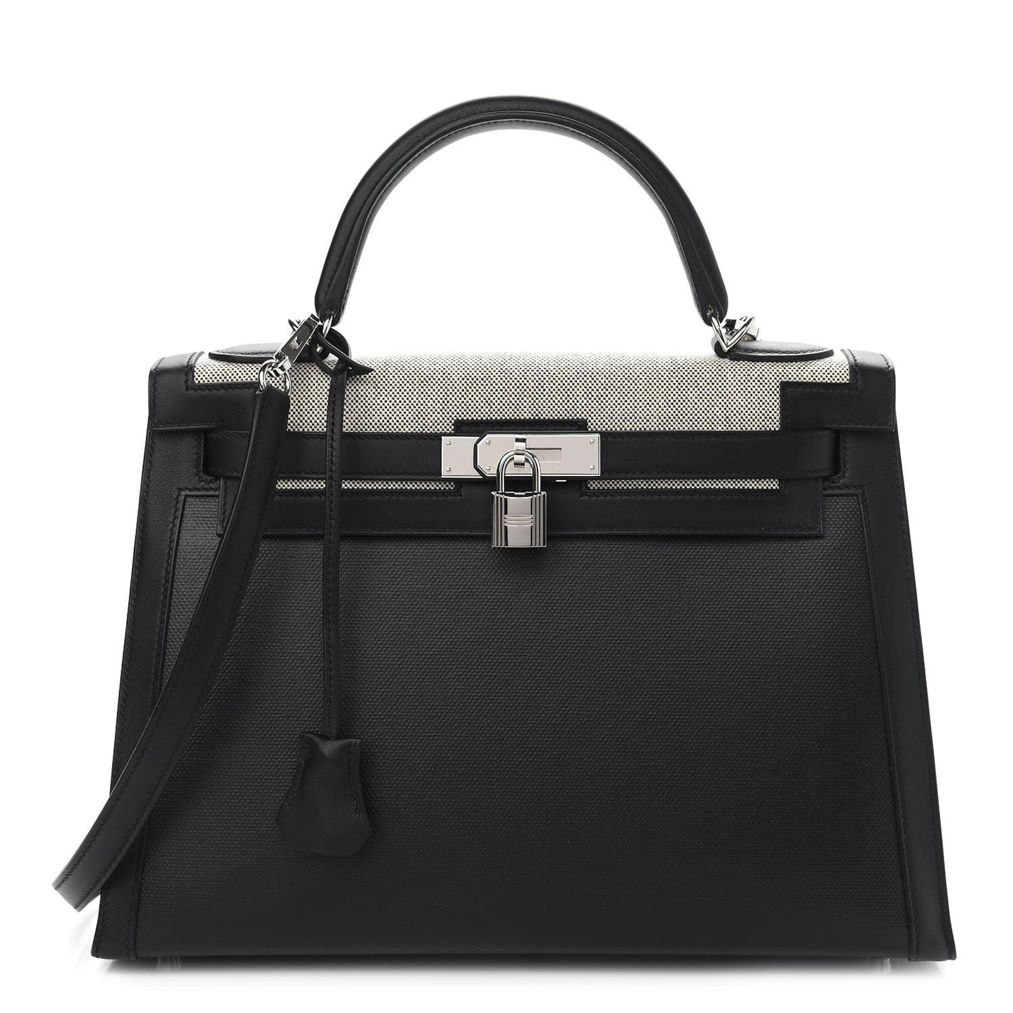 Berline Toile Swift Kelly Sellier 32 Black Ecru