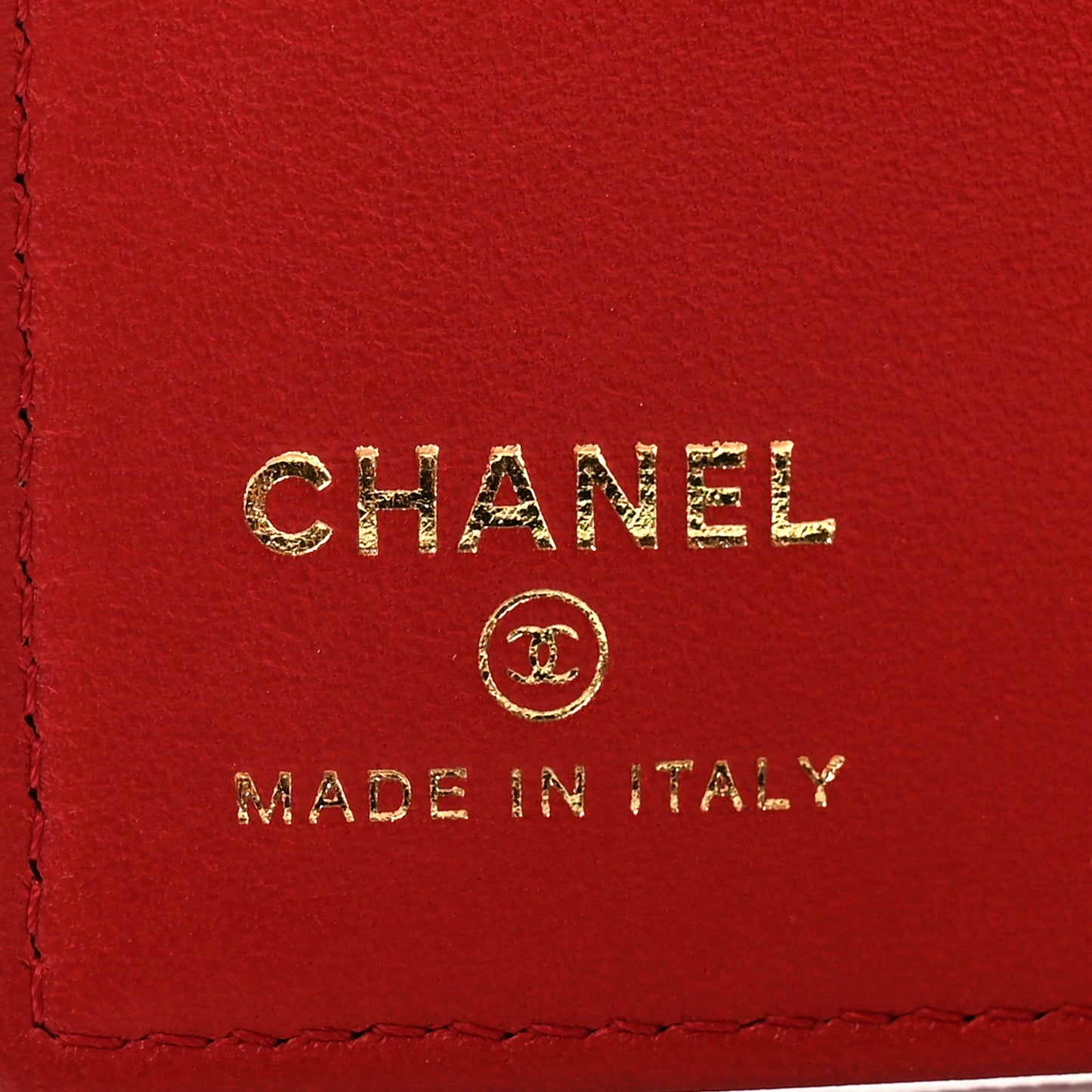 Caviar Quilted Passport Holder Red